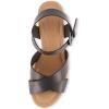 imageCUSHIONAIRE Womens Rosie Cork Wedge Sandal Memory FoamBlack