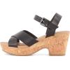 imageCUSHIONAIRE Womens Rosie Cork Wedge Sandal Memory FoamBlack