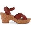 imageCUSHIONAIRE Womens Rosie Cork Wedge Sandal Memory FoamCognac