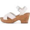 imageCUSHIONAIRE Womens Rosie Cork Wedge Sandal Memory FoamWhite
