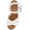 imageCUSHIONAIRE Womens Rosie Cork Wedge Sandal Memory FoamWhite