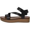 imageCUSHIONAIRE Womens Saga platform sandal with ComfortBlack
