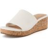 imageCUSHIONAIRE Womens Nano cork wedge sandal Memory Foam Wide Widths AvailableCream