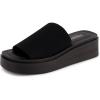imageCUSHIONAIRE Womens Pim knit platform sandal with Memory FoamBlack Weave