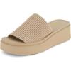 imageCUSHIONAIRE Womens Pim knit platform sandal with Memory FoamTaupe Weave