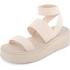 imageCUSHIONAIRE Womens Pixar stretch platform sandal with Memory FoamTaupe