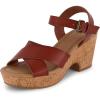 imageCUSHIONAIRE Womens Rosie Cork Wedge Sandal Memory FoamCognac