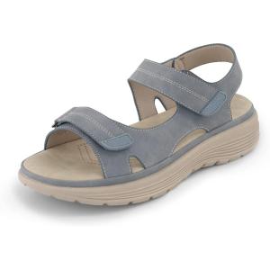 imageCUSHIONAIRE Womens Magee comfort footbed outdoor sandal with adjustable strap and Memory Foam Wide Widths AvailableBlue