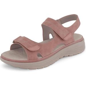 imageCUSHIONAIRE Womens Magee comfort footbed outdoor sandal with adjustable strap and Memory Foam Wide Widths AvailableBlush