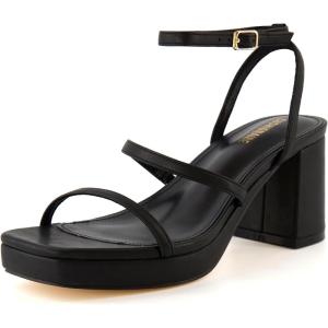imageCUSHIONAIRE Womens Roma platform dress sandal Memory Foam and Wide Widths AvailableBlack