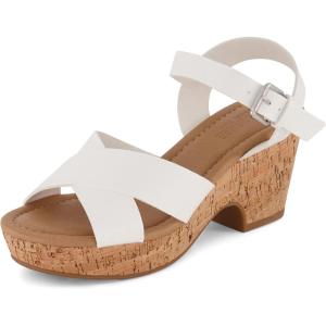 imageCUSHIONAIRE Womens Rosie Cork Wedge Sandal Memory FoamWhite