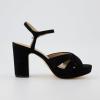 imageCUSHIONAIRE Womens Mood Platform Dress Sandal Memory Foam and Wide Widths AvailableBlack Microsuede