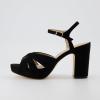 imageCUSHIONAIRE Womens Mood Platform Dress Sandal Memory Foam and Wide Widths AvailableBlack Microsuede