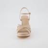 imageCUSHIONAIRE Womens Mood Platform Dress Sandal Memory Foam and Wide Widths AvailableNude Microsuede