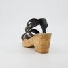 imageCUSHIONAIRE Womens Russ cork wedge sandal Memory Foam Wide Widths AvailableBlack