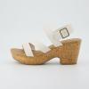 imageCUSHIONAIRE Womens Russ cork wedge sandal Memory Foam Wide Widths AvailableBone