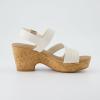 imageCUSHIONAIRE Womens Russ cork wedge sandal Memory Foam Wide Widths AvailableBone