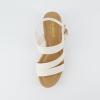 imageCUSHIONAIRE Womens Russ cork wedge sandal Memory Foam Wide Widths AvailableBone