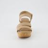 imageCUSHIONAIRE Womens Russ cork wedge sandal Memory Foam Wide Widths AvailableTan