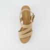imageCUSHIONAIRE Womens Russ cork wedge sandal Memory Foam Wide Widths AvailableTan