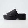 imageCUSHIONAIRE Womens Spin one band platform sandal with Memory FoamBlack