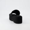 imageCUSHIONAIRE Womens Spin one band platform sandal with Memory FoamBlack Wool