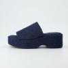 imageCUSHIONAIRE Womens Spin one band platform sandal with Memory FoamDenim