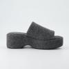 imageCUSHIONAIRE Womens Spin one band platform sandal with Memory FoamGrey Wool