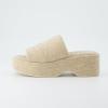 imageCUSHIONAIRE Womens Spin one band platform sandal with Memory FoamSand Wool