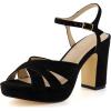 imageCUSHIONAIRE Womens Mood Platform Dress Sandal Memory Foam and Wide Widths AvailableBlack Microsuede