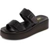 imageCUSHIONAIRE Womens Planet two buckle platform sandal with Memory FoamBlack