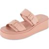 imageCUSHIONAIRE Womens Planet two buckle platform sandal with Memory FoamPink