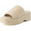 imageCUSHIONAIRE Womens Spin one band platform sandal with Memory FoamSand Wool
