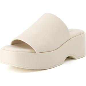 imageCUSHIONAIRE Womens Spin one band platform sandal with Memory FoamBone
