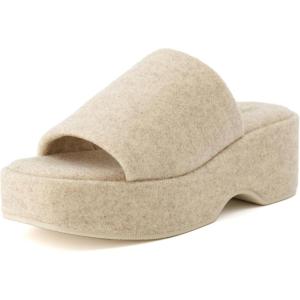 imageCUSHIONAIRE Womens Spin one band platform sandal with Memory FoamSand Wool