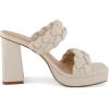 imageCUSHIONAIRE Womens Aurora braided platform sandal Memory Foam and Wide Widths AvailableIvory