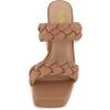 imageCUSHIONAIRE Womens Aurora braided platform sandal Memory Foam and Wide Widths AvailableLatte