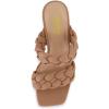 imageCUSHIONAIRE Womens Aurora braided platform sandal Memory Foam and Wide Widths AvailableLatte