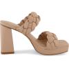 imageCUSHIONAIRE Womens Aurora braided platform sandal Memory Foam and Wide Widths AvailableNude