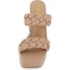 imageCUSHIONAIRE Womens Aurora braided platform sandal Memory Foam and Wide Widths AvailableNude