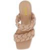 imageCUSHIONAIRE Womens Aurora braided platform sandal Memory Foam and Wide Widths AvailableNude