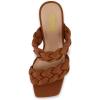 imageCUSHIONAIRE Womens Aurora braided platform sandal Memory Foam and Wide Widths AvailableTan
