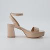 imageCUSHIONAIRE Womens Cherry platform dress sandal Memory Foam and Wide Widths AvailableNude Patent