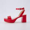 imageCUSHIONAIRE Womens Cherry platform dress sandal Memory Foam and Wide Widths AvailableRed Patent