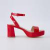 imageCUSHIONAIRE Womens Cherry platform dress sandal Memory Foam and Wide Widths AvailableRed Patent