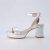 imageCUSHIONAIRE Womens Cherry platform dress sandal Memory Foam and Wide Widths AvailableSilver