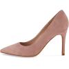 imageCUSHIONAIRE Womens Lola Dress Pump with Comfort Wide Widths AvailableBlush Suede