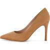 imageCUSHIONAIRE Womens Lola Dress Pump with Comfort Wide Widths AvailableCamel Suede