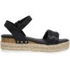 imageCUSHIONAIRE Womens Mae woven espadrille wedge sandalBlack