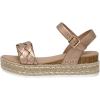 imageCUSHIONAIRE Womens Mae woven espadrille wedge sandalRose Gold